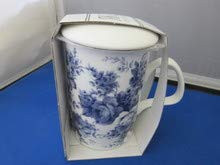 Roy Kirkham Blue Chintz Fine English Bone China Tea Infuser