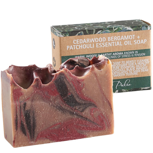Urban Pulse Patchouli Cedarwood Bar Soap For Men Or Women, Patchouli Soap Bar, Patchouli Essential Oil Soap Bars, Mens Soap Gift Sets, Handmade Soap For Men, Organic Soap For Men