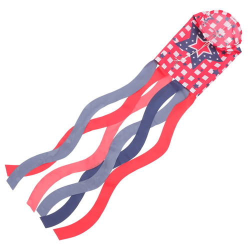 COOPHYA Independence Day Windpipe Flag American Flag Windsocks 4th of July Garden Decor Wind Sock Outdoor Hanging Windsock Stars and Stripes Windsock Windproof United States Polyester