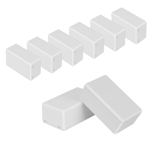HoHaing Project Box 8 Pieces Electrical Box Small Junction Box ABS Plastic Enclosure Power Electronic Case White 2.4" x 1.4" x 1"(61 x 36 x 25mm)