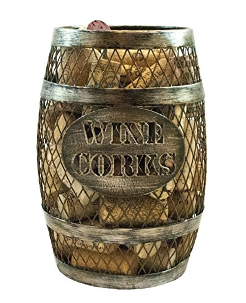TheopWine Barrel Shaped Wine Cork Holder (Large)