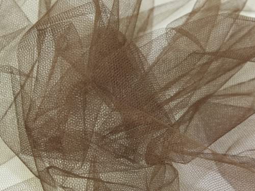 Minerva Crafts Dress Net Fabric Peat - per metre