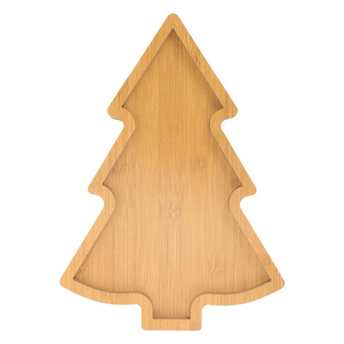 PRETYZOOM Wooden Appetizer Tray Christmas Tree Shaped Sushi Serving Trays Japanese Sashimi Plates Snack Dessert Candy Dish for Restaurant Home Kitchen Xmas Party Supplies