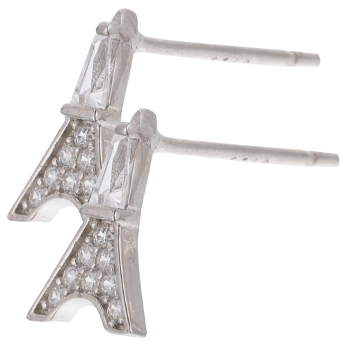 1 Pair ear rings romantic ear studs jewelry stylish ear studs small earrings novelty ear studs eiffel tower ear studs ear studs ornaments ear jewelry Fashion s925 decorations Miss