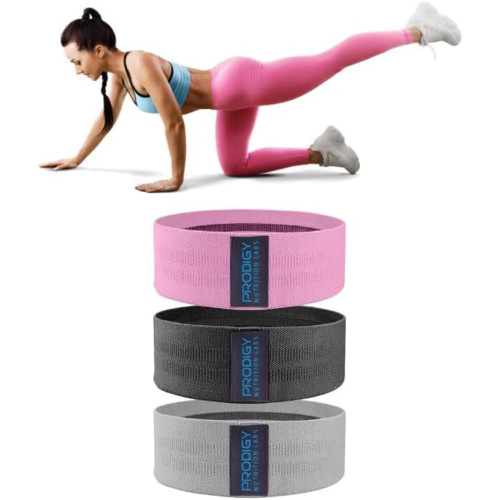 Resistance Bands 3 Piece Set for Working Out, Pilates, Working Out, and Exercising. Fabric Glute Booty Bands for Women and Men. Workout Bands Leg Bands Hip Resistance Loops for Squats Butt Glutes