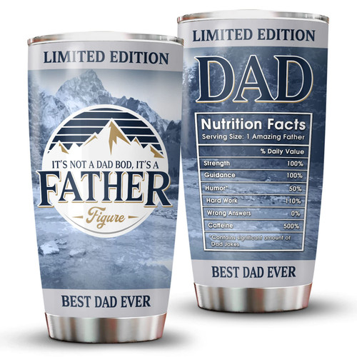34HD Christmas Gifts for Dad, Dad Tumbler with Lid Stainless Steel 20 oz, Dad Nutrition Facts Cup, Dad Light Coffee Mug, Birthday Gifts for Fathers 34HD Christmas Gifts for Dad, Dad Tumbler with Lid Stainless Steel 20 oz, Dad Nutrition Facts Cup, Dad Light Coffee Mug, Birthday Gifts for Fathers