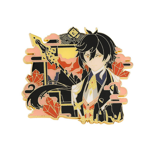 Genshin Hutao Brooch Pin - Hutao Characters Cosplay Enamel Brooch Lapel Pin - Gift for Fans, Women and Girls (zhongli b) Genshin Hutao Brooch Pin - Hutao Characters Cosplay Enamel Brooch Lapel Pin - Gift for Fans, Women and Girls (zhongli b)