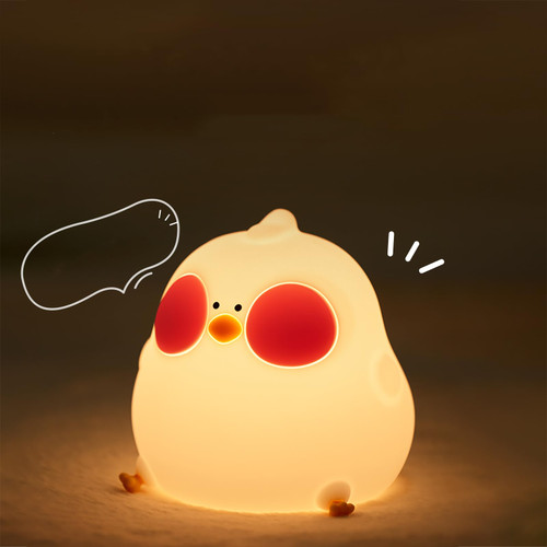 Vromoon Night Light for Kids/Baby, LED Cute Lamp, Chicken Nursery/Led Night Light with Dimmable, Rechargeable Bedside Touch Soft Lamp for Breastfeeding, Kawaii Room Decor