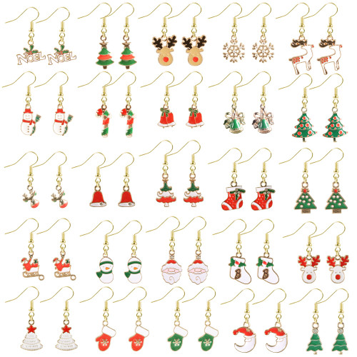 SROBENZ 25 Pairs Women Christmas Earring Set, Cute Christmas Earrings Bulk, Hypoallergenic Christmas Earrings Studs for Girls Christmas Jewelry for Gift SROBENZ 25 Pairs Women Christmas Earring Set, Cute Christmas Earrings Bulk, Hypoallergenic Christmas Earrings Studs for Girls Christmas Jewelry for Gift