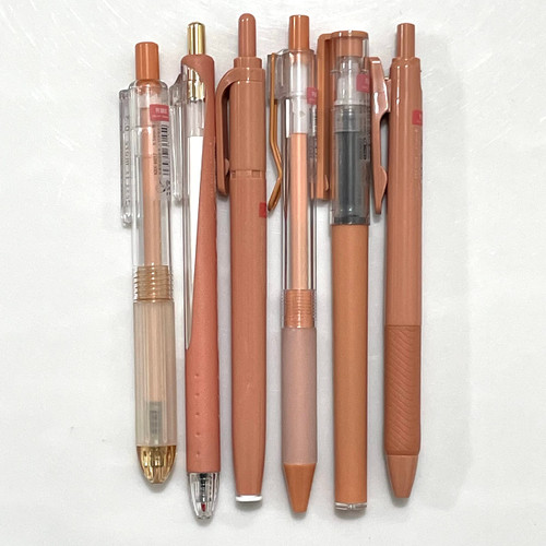 sencoo 6 pack Black Gel Pens Quick Dry Ink Pens Fine Point Retractable Roller Ball Pens Smooth Writing Pens Cute Pens Aesthetic pens for School Office Home Diary Gift Pens