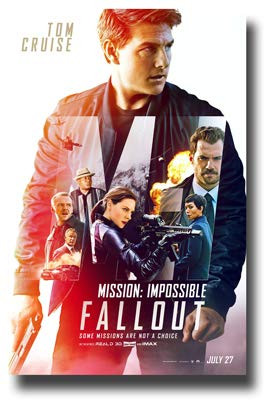 Mission : Impossible Fallout Poster Movie Promo 11 x 17 inches MI6 MI 6 Tom Cruise Color