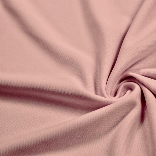 Evie Blush Peach Polyester Scuba Double Knit Fabric by The Yard - 10021