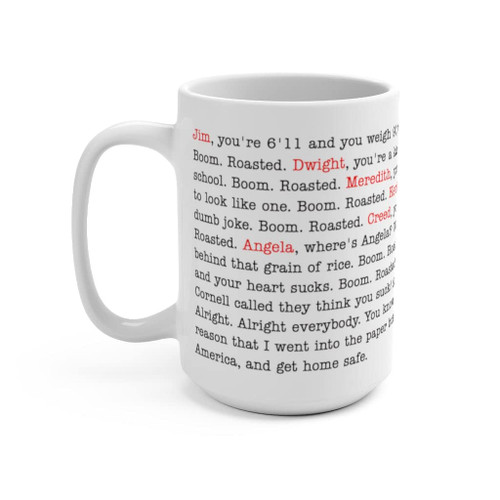 MoltDesigns The Office Boom Roasted Coffee Mug | Legendary Michael Scott's Roasting Scene - Funny For Men And Women Scott 11oz, MUG-OSY9CIYGOK-11oz