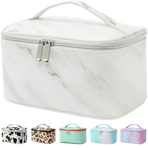 Makeup Bag Cosmetic Bags Small for Women Zipper Pouch Makeup Organizer Waterproof Cute (White Marble) Makeup Bag Cosmetic Bags Small for Women Zipper Pouch Makeup Organizer Waterproof Cute (White Marble)