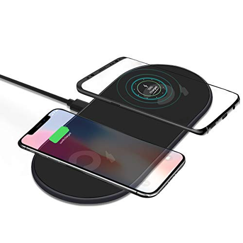 Dual Wireless Charger, BenarLee Wireless Charging Qi Pad for iPhone X/8/8 Plus, 10W Fast Charging for Samsung Galaxy S9/S9+/Note 8/Note 5/S8/S8+/S7/S7 Edge/S6 Edge+ and More (Gray) Dual Wireless Charger, BenarLee Wireless Charging Qi Pad for iPhone X/8/8 Plus, 10W Fast Charging for Samsung Galaxy S9/S9+/Note 8/Note 5/S8/S8+/S7/S7 Edge/S6 Edge+ and More (Gray)