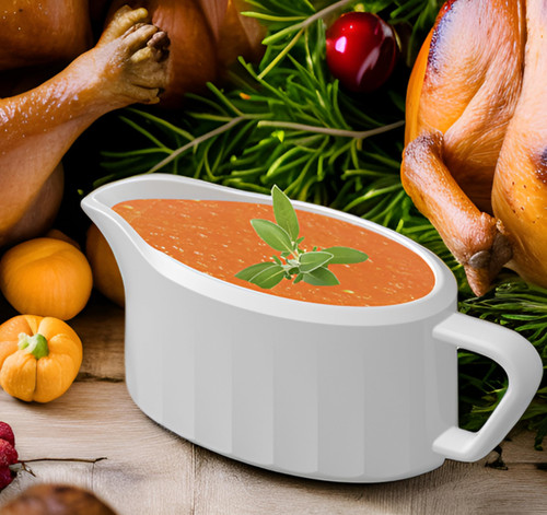 21 OZ Gravy Boat - White Ceramic - Perfect for Gravy, Sauces and Syrups, Salad Dressings, Creamer, Broth, and More server 21 OZ Gravy Boat - White Ceramic - Perfect for Gravy, Sauces and Syrups, Salad Dressings, Creamer, Broth, and More server