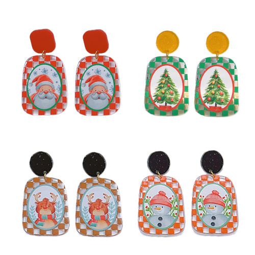 4 Pairs Cute Christmas Dangle Drop Earrings for Girls Women Acrylic Resin Christmas Tree Santa Claus Stud Earrings Snowman Holiday Earrings Xmas Gifts 4 Pairs Cute Christmas Dangle Drop Earrings for Girls Women Acrylic Resin Christmas Tree Santa Claus Stud Earrings Snowman Holiday Earrings Xmas Gifts
