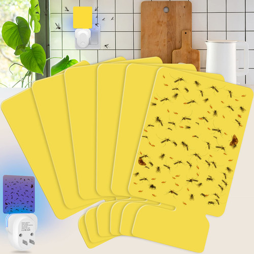 Flying Insect Trap Refill Kit, Indoor Plug-in Fly Trap Refill Sticky Glue Cards, Safe Non-Toxic Easy to Use Flying Insect Catcher Sticky Refill Kit for Flies, Gnats, Moths and Other Insects (6 PCS) Flying Insect Trap Refill Kit, Indoor Plug-in Fly Trap Refill Sticky Glue Cards, Safe Non-Toxic Easy to Use Flying Insect Catcher Sticky Refill Kit for Flies, Gnats, Moths and Other Insects (6 PCS)
