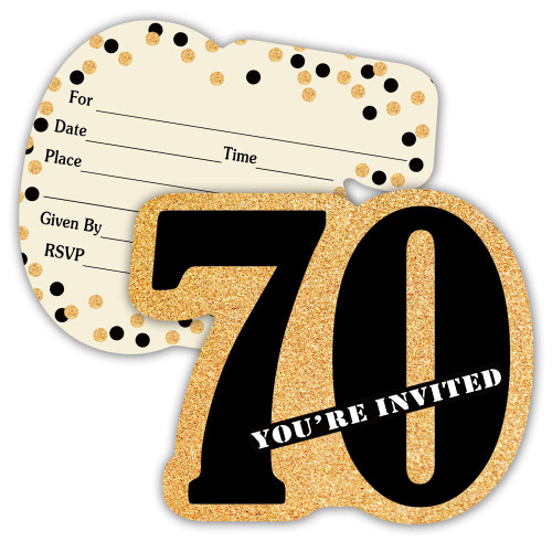 Haizct 15 Pack 70th Birthday Party Invitations With Envelopes,70th Party Invitations,70th Celebration,Birthday Party Invitations Cards For Adults Haizct 15 Pack 70th Birthday Party Invitations With Envelopes,70th Party Invitations,70th Celebration,Birthday Party Invitations Cards For Adults