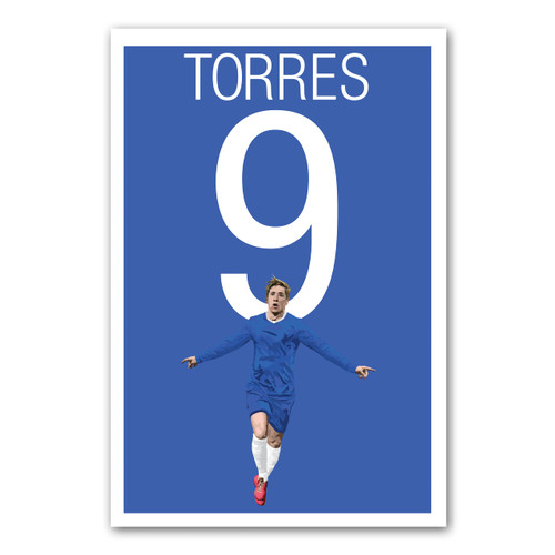 Fernando Torres Poster - Chelsea Soccer Print - Soccer Art - Unframed Football Print - Soccer Decoration - Fernando Torres Soccer Poster - Graphics 17 - Fernando Torres Football Art
