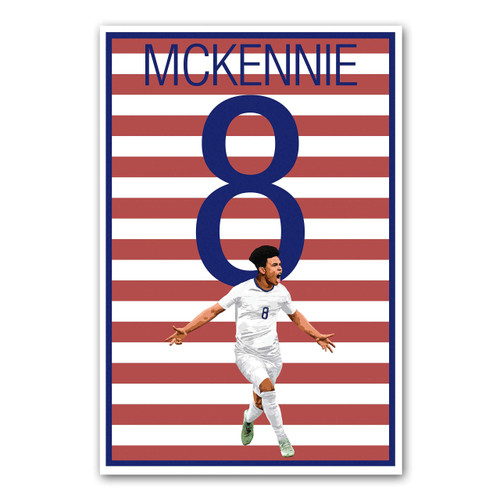 Weston McKennie Poster - United States Soccer Print - Soccer Art - Unframed Football Print - Soccer Decoration - Mckennie Soccer Poster - Graphics 17 - Weston McKennie Football Art - USMNT