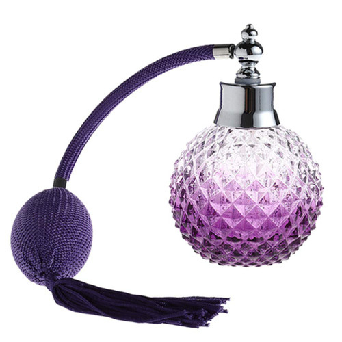 YangLand 100ML Crystal Vintage Perfume Bottle Long Spray Atomizer Refillable Empty Glass Bottle