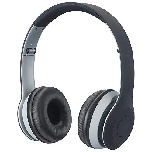 iLive Bluetooth Head Phones, with On-Ear Controls, Matte Black (IAHB38B)