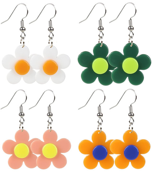 4 Pairs Acrylic Earrings 60s 70s Daisy Earrings for Women Retro Disco Hippie Earrings Bohemian Orange Daisy Flower Dangle Drop Earrings, Daisy Earrings Ladies Earrings Dangling Flowers Dangling Earrings Daisy Jewelry 4 Pairs Acrylic Earrings 60s 70s Daisy Earrings for Women Retro Disco Hippie Earrings Bohemian Orange Daisy Flower Dangle Drop Earrings, Daisy Earrings Ladies Earrings Dangling Flowers Dangling Earrings Daisy Jewelry