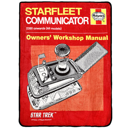 Bioworld Star Trek Fleece Throw: Starfleet Communicator Owner's Manual