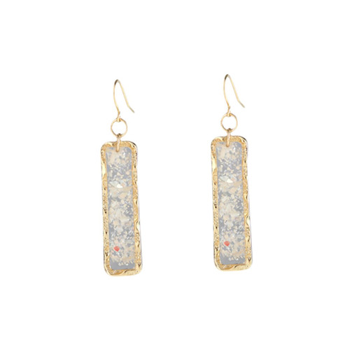 KESYOO 1 Pair dangle earrings resin earrings birthday ear Stud Earrings gift Geometric ear Stud Geometric earrings hoop earrings gold earring studs shiny jewelry woman girl earmuffs