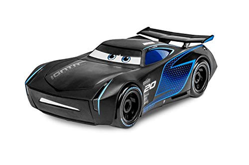 Indoor Toys JU Kids Little Toddlers (Bonus Sammy Silly Sound Phone) Jr. Cars 3 Model Assembly Race Kit Model Jackson Storm