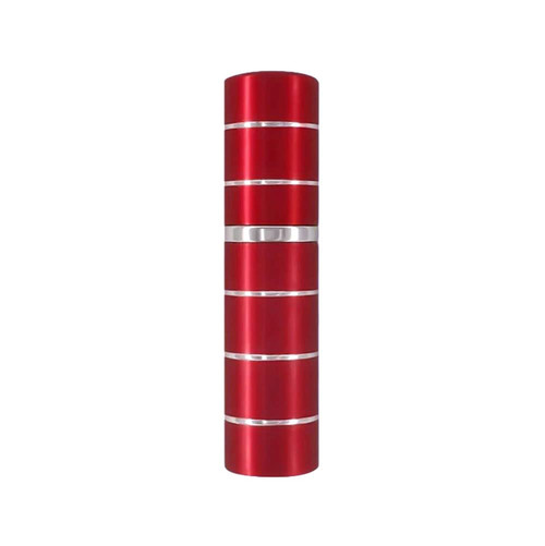 1PCS Aluminum Perfume Atomizer Glass Spray Bottle Empty Refillable Bottle Portable Metal Sprayer,Red,10ml