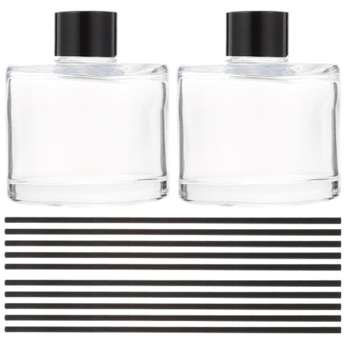 HOMSFOU 1 Set Perfume Diffuser Bottle Empty Essential Oil Bottle Aromatherapy Bottle Household Bottle Aromatherapy Volatile Bottles Refillable Aroma Bottles Glass Vintage Container