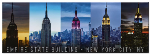 Empire State Building New York City Photo Souvenir Refrigerator Magnet NYC Fridge Metal Panoramic Magnet - New York Landmarks Cool Collectible Keepsake Gift Empire State Building New York City Photo Souvenir Refrigerator Magnet NYC Fridge Metal Panoramic Magnet - New York Landmarks Cool Collectible Keepsake Gift