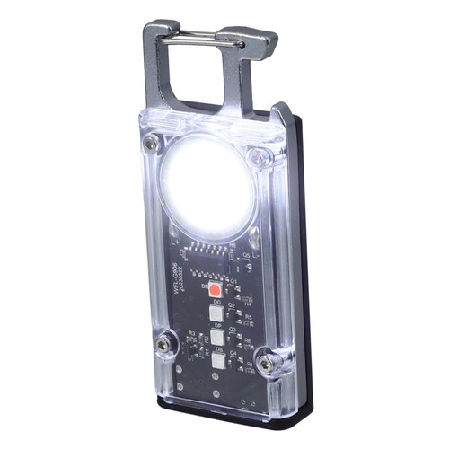 UKCOCO 1 Set Key Holder Rechargeable Flashlights Keychain Small Flashlights Powerful Clip on Flashlight Mini Flashlight Working Lamp Camping Lights Key Ring Pocket Hand Lamp Metal Travel