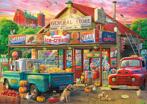 Buffalo Games - Country Store - 500 Piece Jigsaw Puzzle Multicolor, 21.25"L X 15"W Buffalo Games - Country Store - 500 Piece Jigsaw Puzzle Multicolor, 21.25"L X 15"W