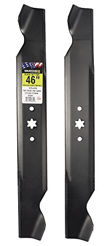 MaxPower 561544 2-Blade Set for 46 Inch Cut  MTD/Cub Cadet/Troy-Bilt Replaces 942-04244, 942-04290, 94204244A, 742-04290