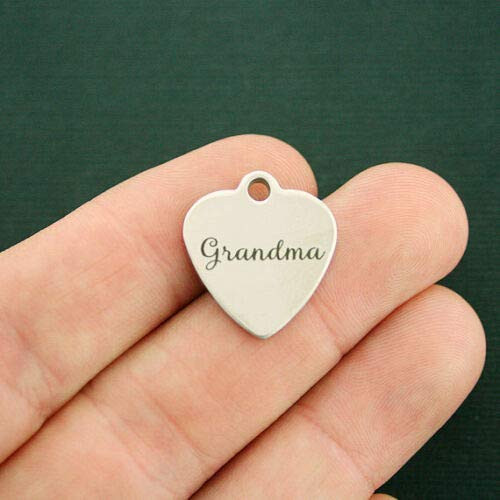 1 Charms Grandma Stainless Steel Charm - Exclusive Line