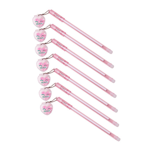 NUOBESTY 7 Pcs Peach Gel Pen Ink Gel Pen Writing Pens Ink Pens Pen Roller Pen Gel Pens with Pendant Writing Gel Pen Sign Pen Stationery Student Plastic NUOBESTY 7 Pcs Peach Gel Pen Ink Gel Pen Writing Pens Ink Pens Pen Roller Pen Gel Pens with Pendant Writing Gel Pen Sign Pen Stationery Student Plastic