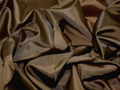 Minerva Crafts Anti Static Dress Lining Fabric Brown - per metre