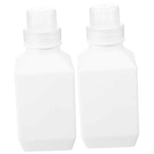 OHPHCALL 2pcs Liquid Laundry Container Washing Bucket Laundry Containers for Multipurpose Sub Bucket Holder Sub Bottle Plastic White Filling Laundry Box