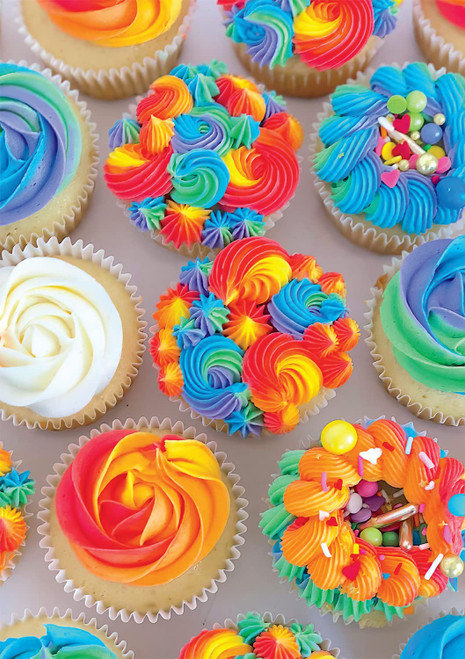 Buffalo Games - Rainbow Cupcakes - 300 Large Piece Jigsaw Puzzle