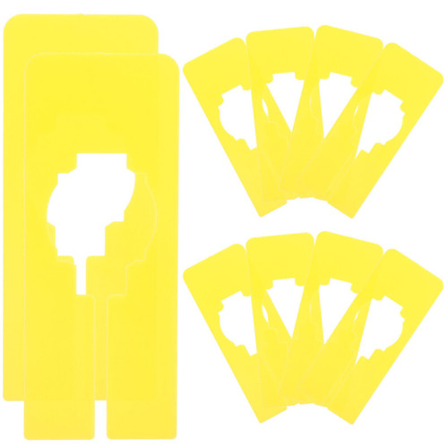 Cabilock Closet Labels Hanger 10pcs Clothes Divider Clothes Size Dividers Baby Closet Size Dividers Blank Hangers Dividers Splitter Square Child Plastic Closet Separators Label