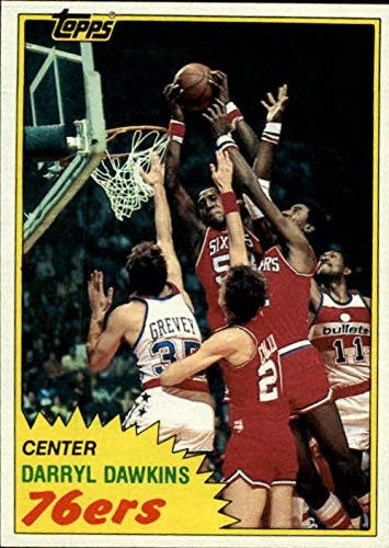 1981-82 Topps #29 Darryl Dawkins NBA Basketball Trading Card