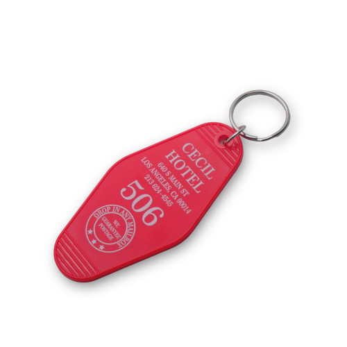 The Gift Apothecary Hotel Cecil Replica Vintage Style Keychain with Keyring, Elisa Lam Stay on Main Hotel Souvenir, Horror TV Movie True Crime Fan Gift, Red, One Size The Gift Apothecary Hotel Cecil Replica Vintage Style Keychain with Keyring, Elisa Lam Stay on Main Hotel Souvenir, Horror TV Movie True Crime Fan Gift, Red, One Size