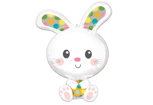 Adorable Spotted Bunny 29" Foil Party Balloon Adorable Spotted Bunny 29" Foil Party Balloon