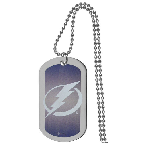 NHL Siskiyou Sports Fan Shop Tampa Bay Lightning Team Tag Necklace 26 inch Team Color NHL Siskiyou Sports Fan Shop Tampa Bay Lightning Team Tag Necklace 26 inch Team Color