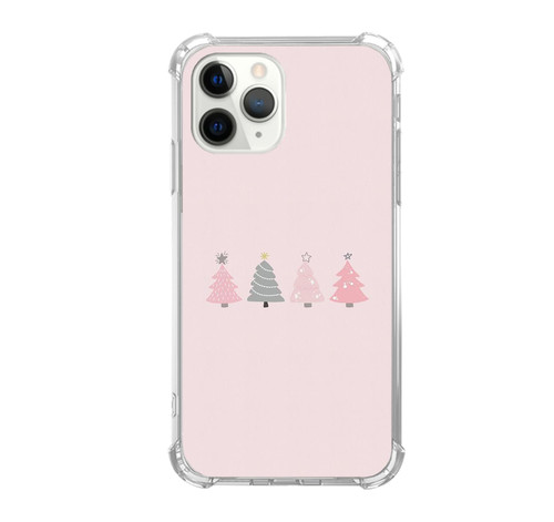 Cute Pink Christmas Tree Case Compatible with iPhone 11 Pro, Winter Christmas Case for iPhone 11 Pro for Teens Men and Women, Cool TPU Bumper Phone Case Cover