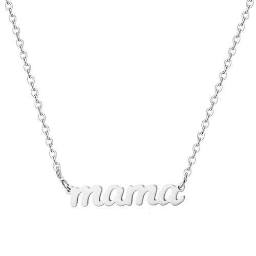 Glimmerst Mama Necklace for Mother 18K Gold Plated Stainless Steel Dainty Mama Letters Choker Necklace Mother's Pendant Necklaces for Women Glimmerst Mama Necklace for Mother 18K Gold Plated Stainless Steel Dainty Mama Letters Choker Necklace Mother's Pendant Necklaces for Women