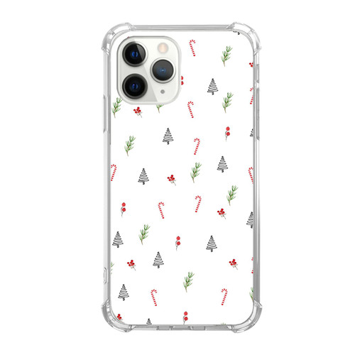 Dohakemuny Minimalist Christmas Tree Candy Berry Case Compatible with iPhone 11 Pro Max, Cute Christmas Case for iPhone 11 Pro Max for Teens Men and Women, Cool Trendy TPU Bumper Case Cover
